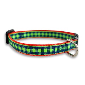 Buffalo Plaid Collar, Breakaway Cat Collar, Mini Teacup Dog Collar, Halloween Lightweight Tiny Pet Collar, Cute Cat Collar, Cute Dog Collar