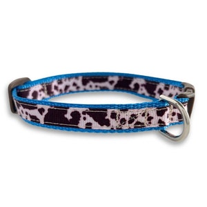 Cow Print Dog Collar, Breakaway Cat Collar, Mini Teacup Dog Collar, Cowgirl, Cowboy, Lightweight Tiny Pet Collar, Cute Cat Collar