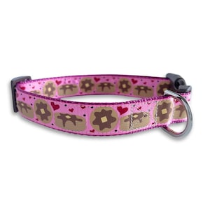 Hot Breakfast Pancakes Dog Collar available in a Medium, Large & X Large adjustable sizes