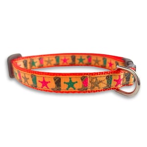 Cowboy Boots & Stars Collar, Breakaway Cat Collar, Mini Teacup Dog Collar, Lightweight Tiny Pet Collar, Cute Cat Collar, Cute Dog Collar