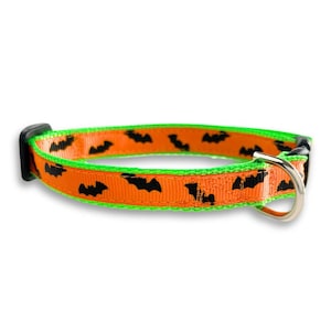 Bat Collar, Breakaway Cat Collar, Mini Dog Collar, Halloween Lightweight Tiny Pet Collar, Cute Cat Collar, Cute Dog Collar