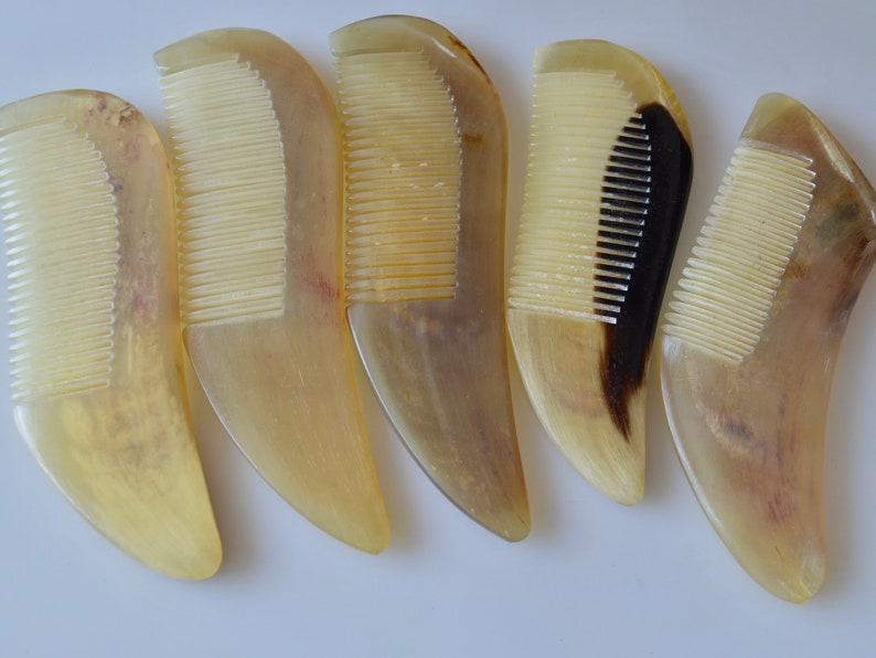 Hand Carved Special Comb Ox Horn Comb Gift Comb Natural Horn Etsy