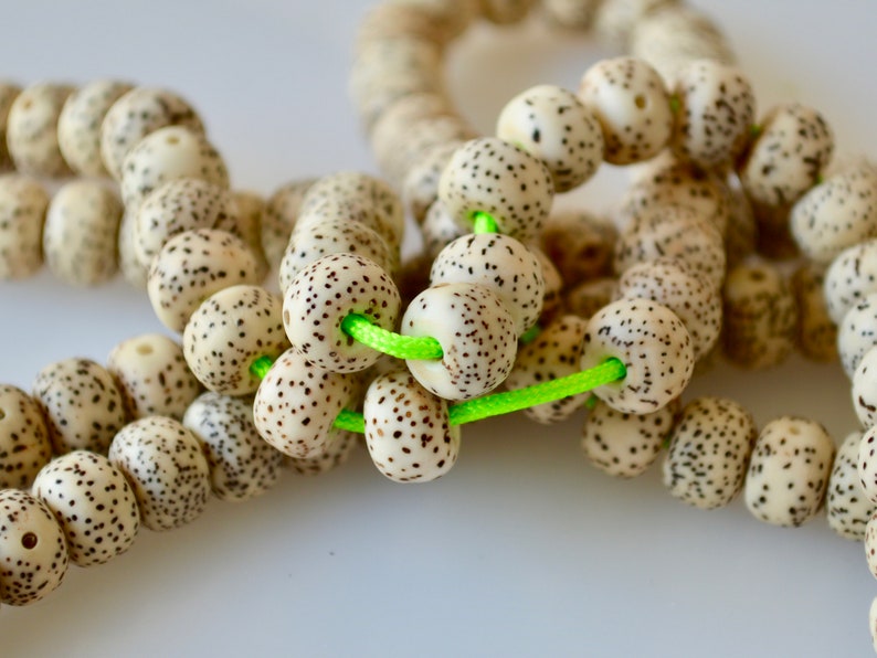 6-7x9mm 29 inch #W23 Star Moon Bodhi Seed Beads Natural Color Rondelle Shape Hole 2mm Size Approx