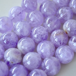 Good Quality Natural Gemstone Amethyst Round Beads Size 14mm