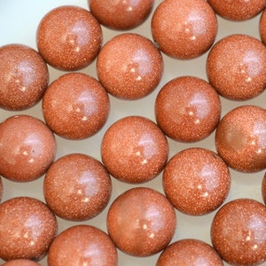 Brown Gold Sand Gemstone Beads Round Shape Size 10mm 16" approx. 40pc #B34