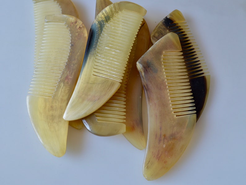 Hand Carved Special Comb Ox Horn Comb Gift Comb Natural Horn Etsy
