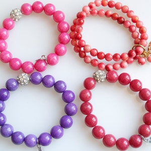 Jade Beads Bracelet Size 8mm and 12mm 8 Inch #N28
