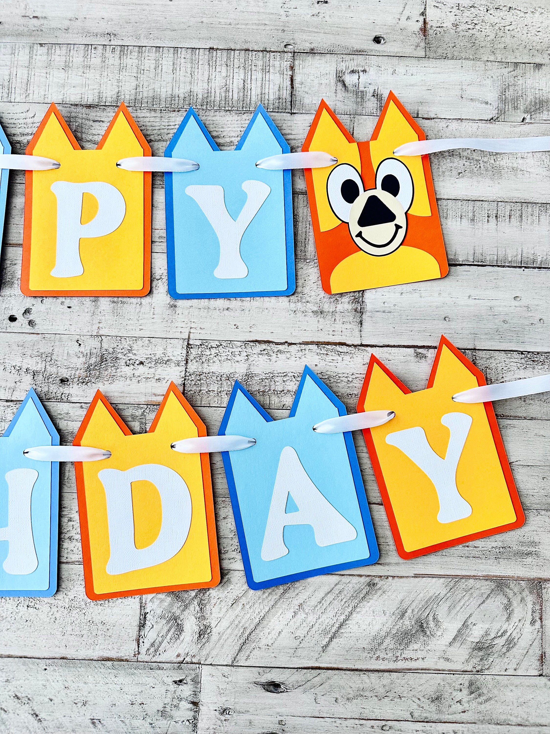 Bluey birthday banner
