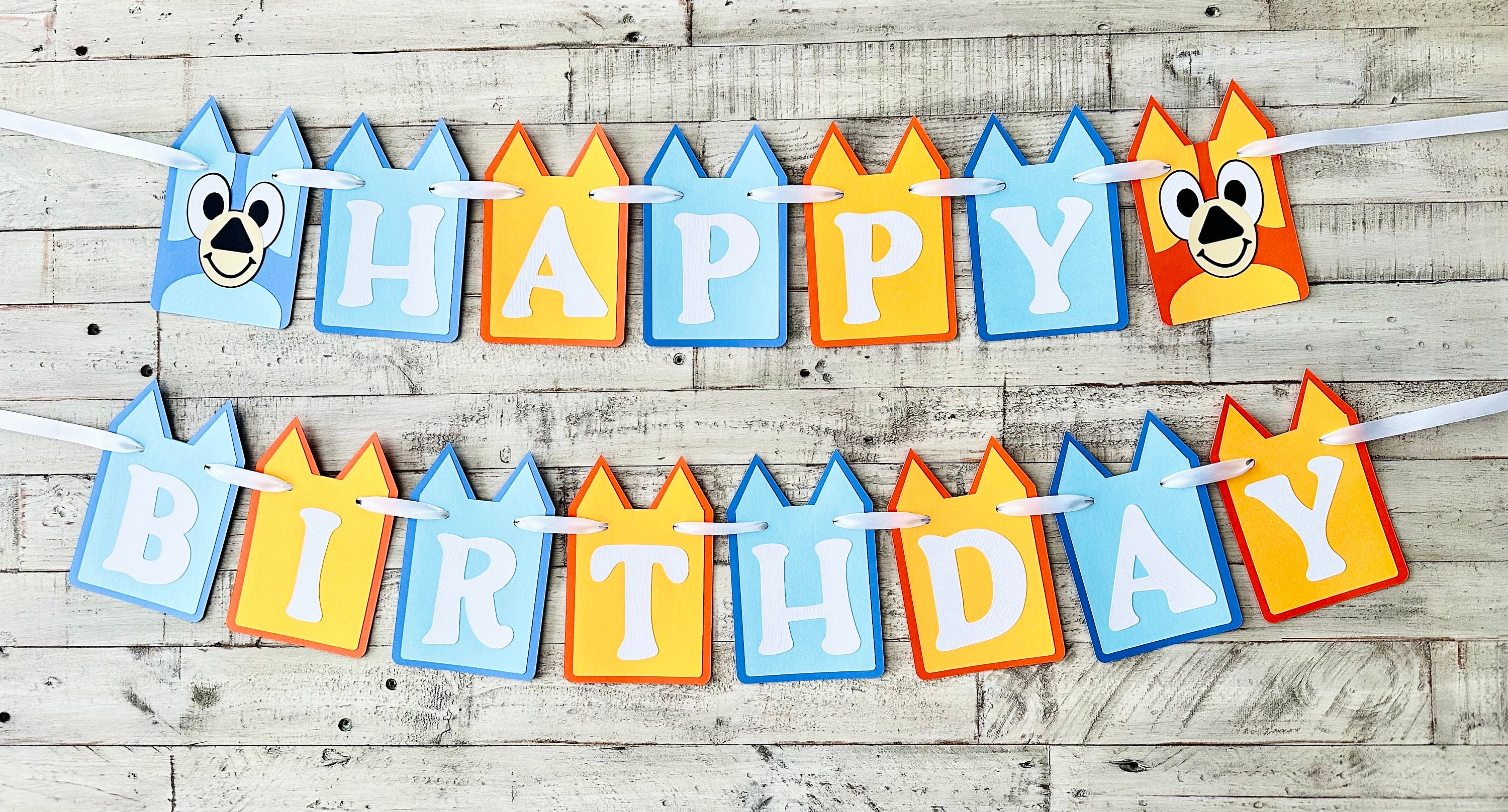 Bluey birthday banner