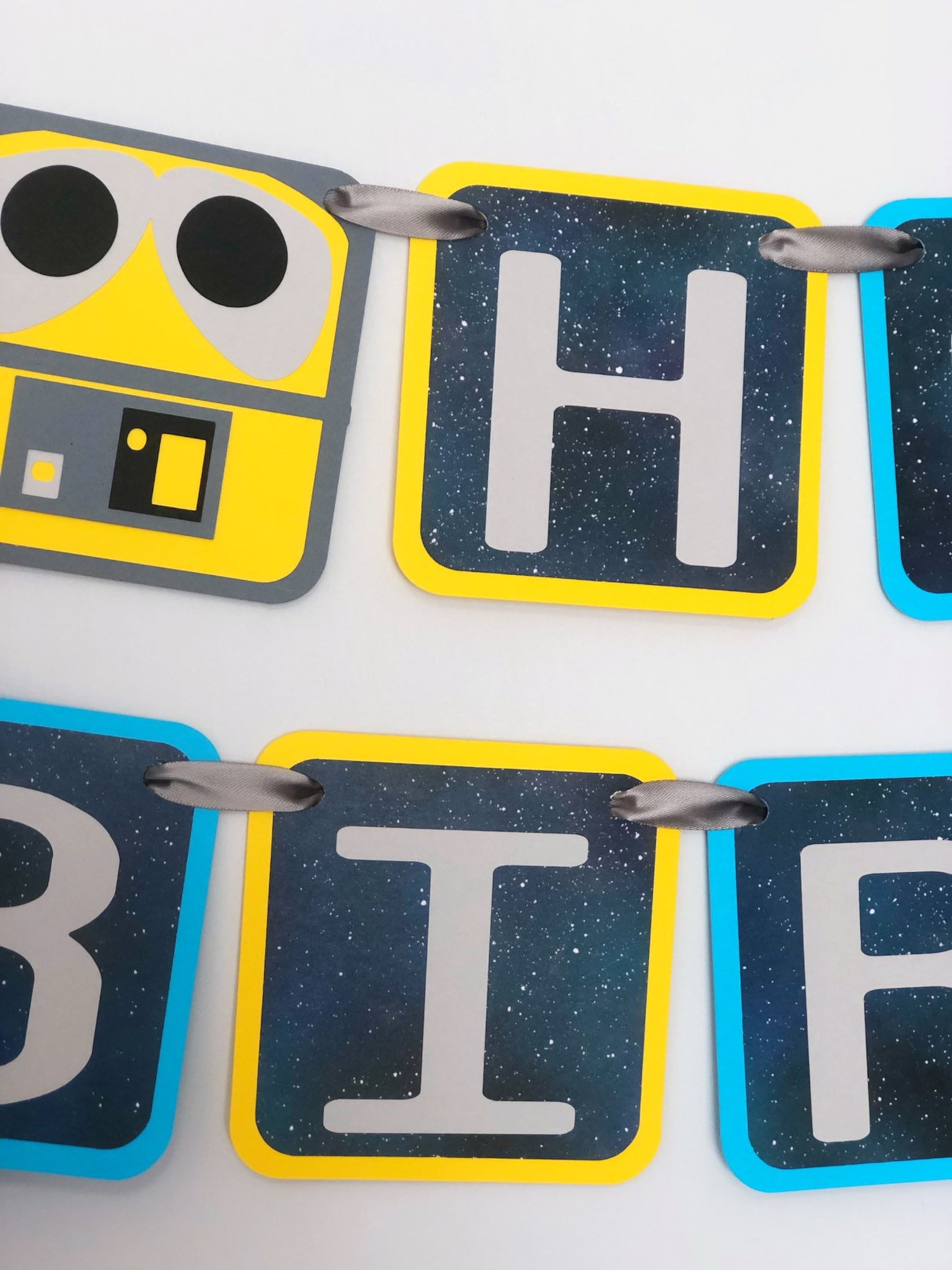 Walle Party Decorations, Walle Birthday Party, Happy Birthday Banner