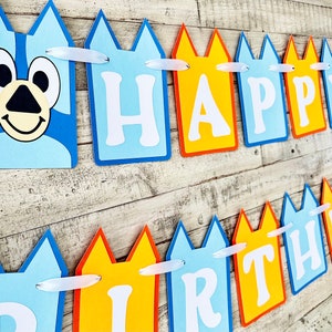 Bluey birthday banner/Bluey birthday party/Bluey party decorations/Bluey banner/Bluey and Bingo/Bluey and Bingo birthday party/Bluey Party