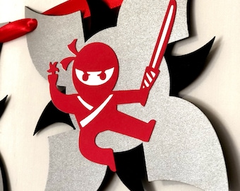 Happy Birthday Ninja Banner: Handmade Party Decorations