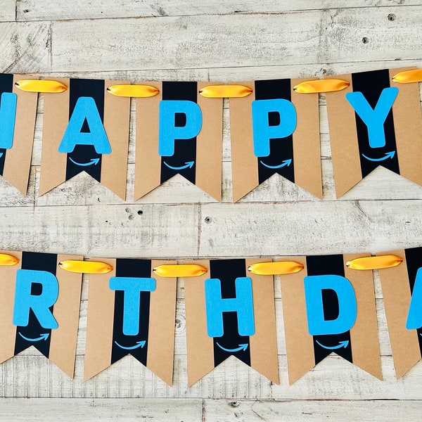 Amazon Inspired Birthday Banner: Prime Party Decorations