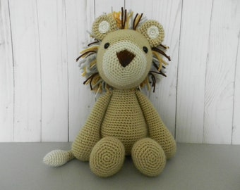 Leonard the Crocheted Lion Amigurumi, Crochet Lion Doll, Lion Amigurumi, Crochet Plush, Plush Toy