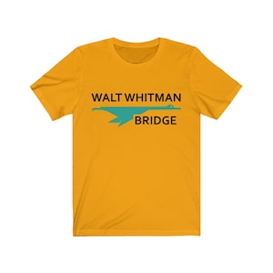 Walt Whitman Bridge Philly PA Jersey Sign Short Sleeve Tee