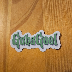 GabaGool Goosebumps Green Slime R L Stine vinyl glanzende sticker