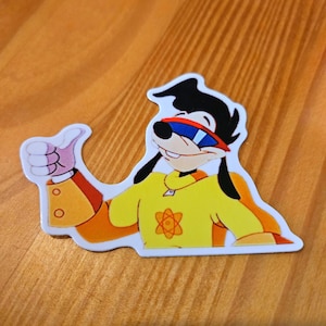 Max Goof Goofy Movie Cartoon 90s Vinyl Disney Glossy Sticker