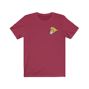 Sailor Moon Anime Skull in Water Vaporwave 90s Inspired Jersey Tee