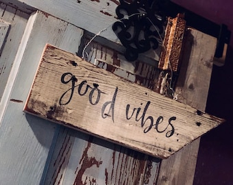 Good Vibes Only, Bohemian Sign, Bohemian Decor, Bohemian Hippie Sign, Hippie Decor, Peace and Love, Good Vibes Decor, Front Door Sign, Boho