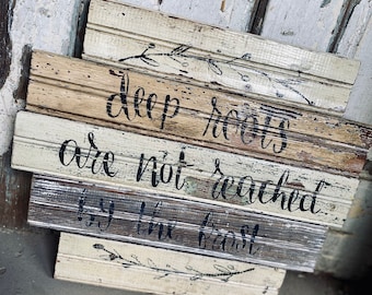 Rustic JRR Tolkien Quote Wooden Sign, Farmhouse Decor