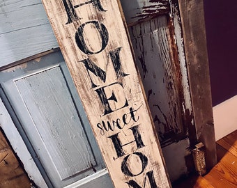 Home Sweet Home Porch Sign, Porch Decor, Front Porch Sign Wooden Sign, Welcome Porch Sign, Summer Porch Sign, Porch Sign, Welcome Home, Tall