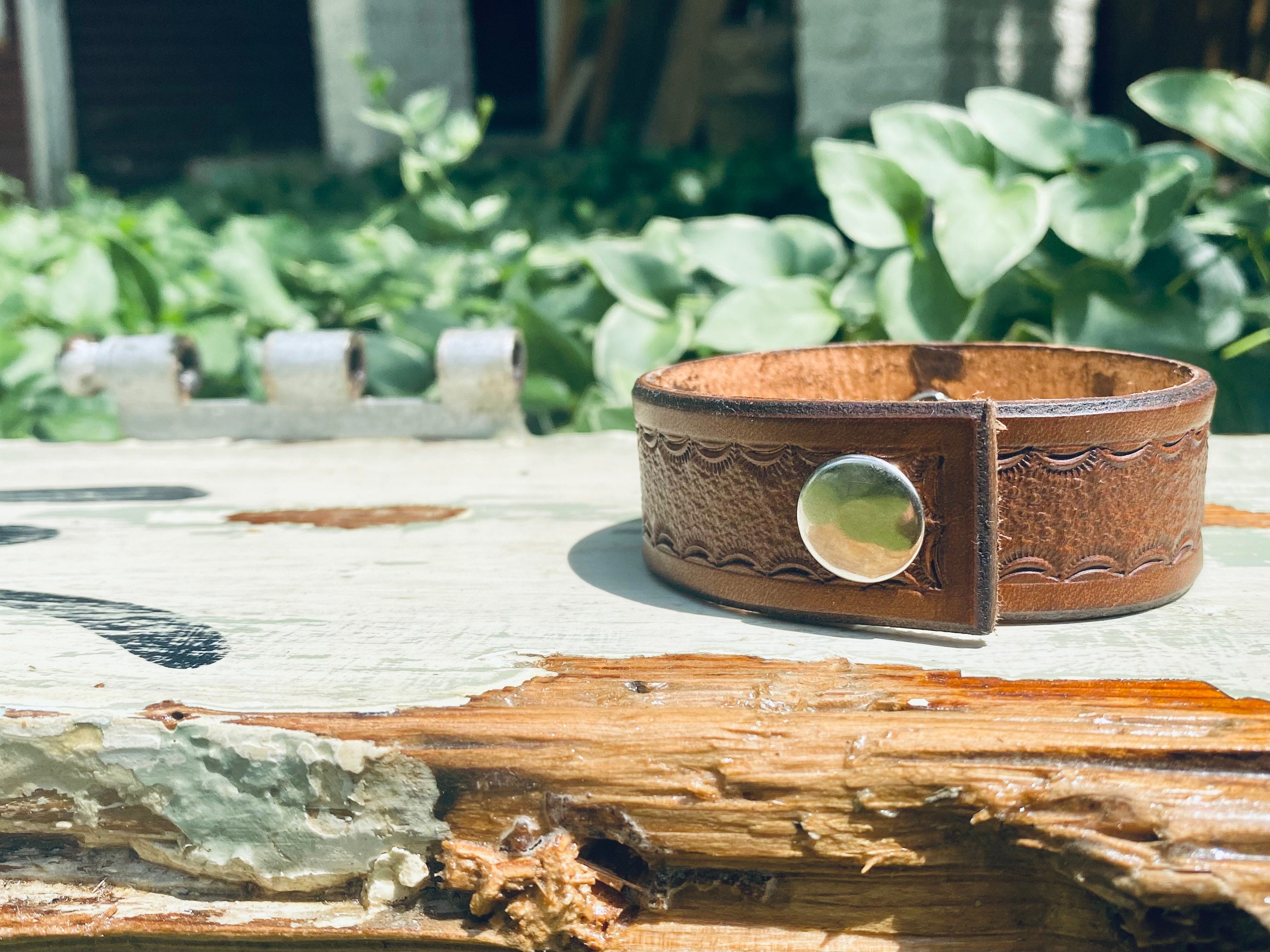 Leather Cuff Bracelet, Filagree, Handmade Leather, Free Spirit 