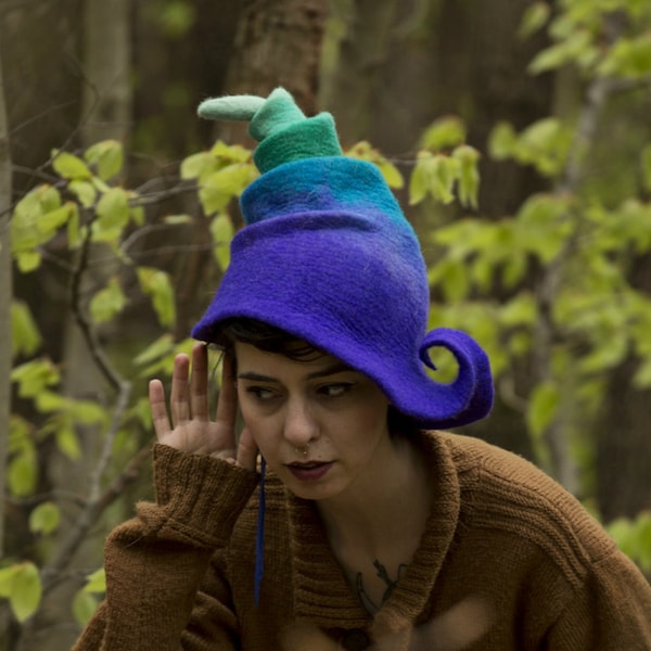 Unique handmade felt hats