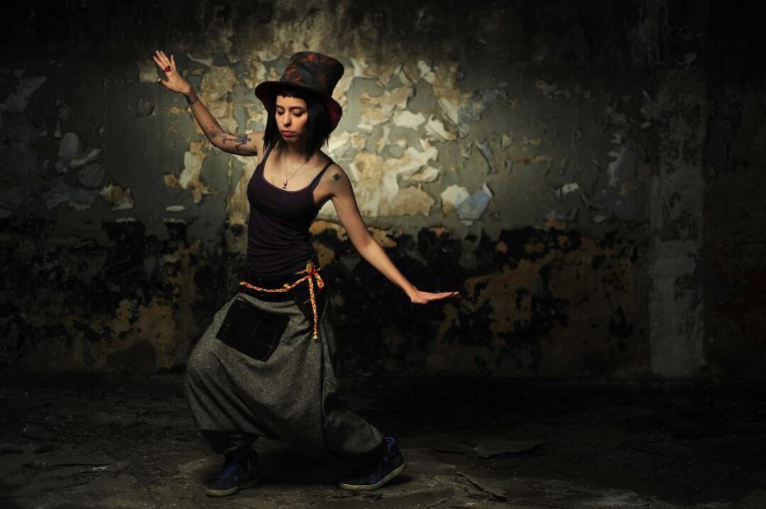 Felt Magic Hat, Steampunk Hat, Men Party Hat, Alice Party Hat, Magician