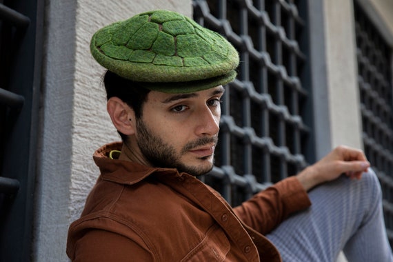 Chapeau fait main en écaille de tortue, chapeau inspiré de la