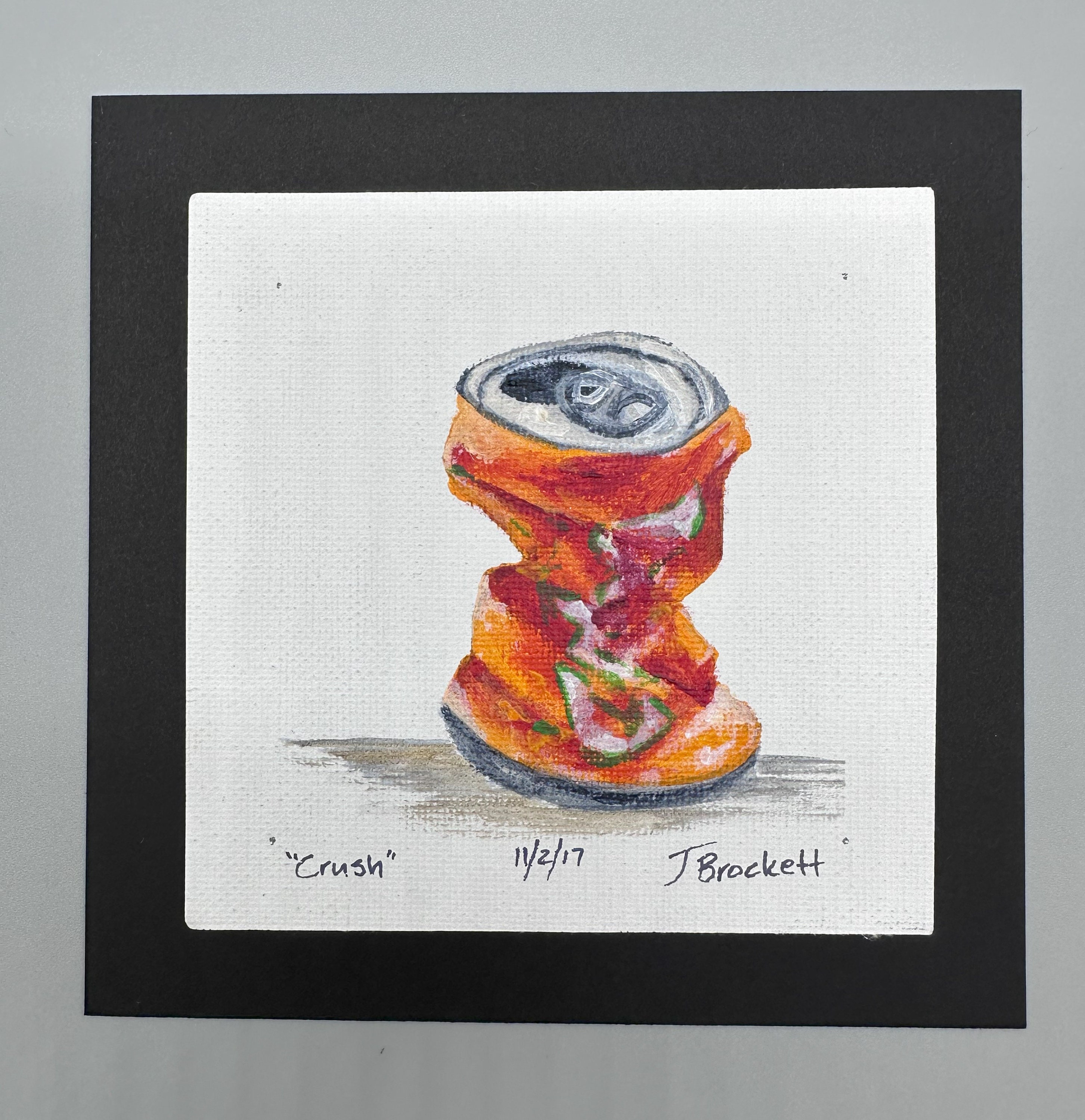 Orange Crush, Acrylic Painting, Original Art, Small Art