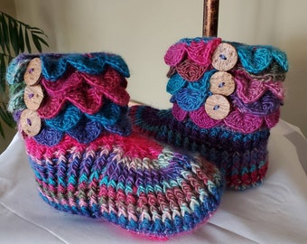 Crochet Booties, slippers, women's slippers!