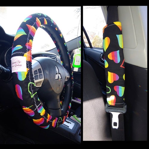 Celestial Colorful Outer Space Car Seat Covers Teal Blue Gold Etsy