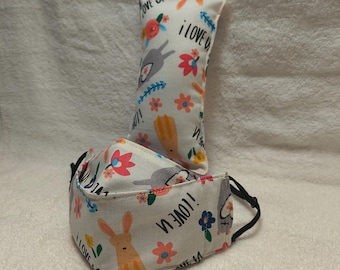 Chemo Port Pillow & Matching Face Mask for Adults or Children