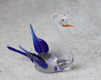 Handmade Glass Swan