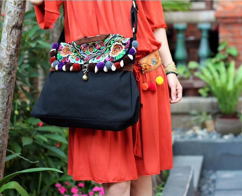 Embroidered Bag/messenger Bag/bags and Purses /shoulder Etsy