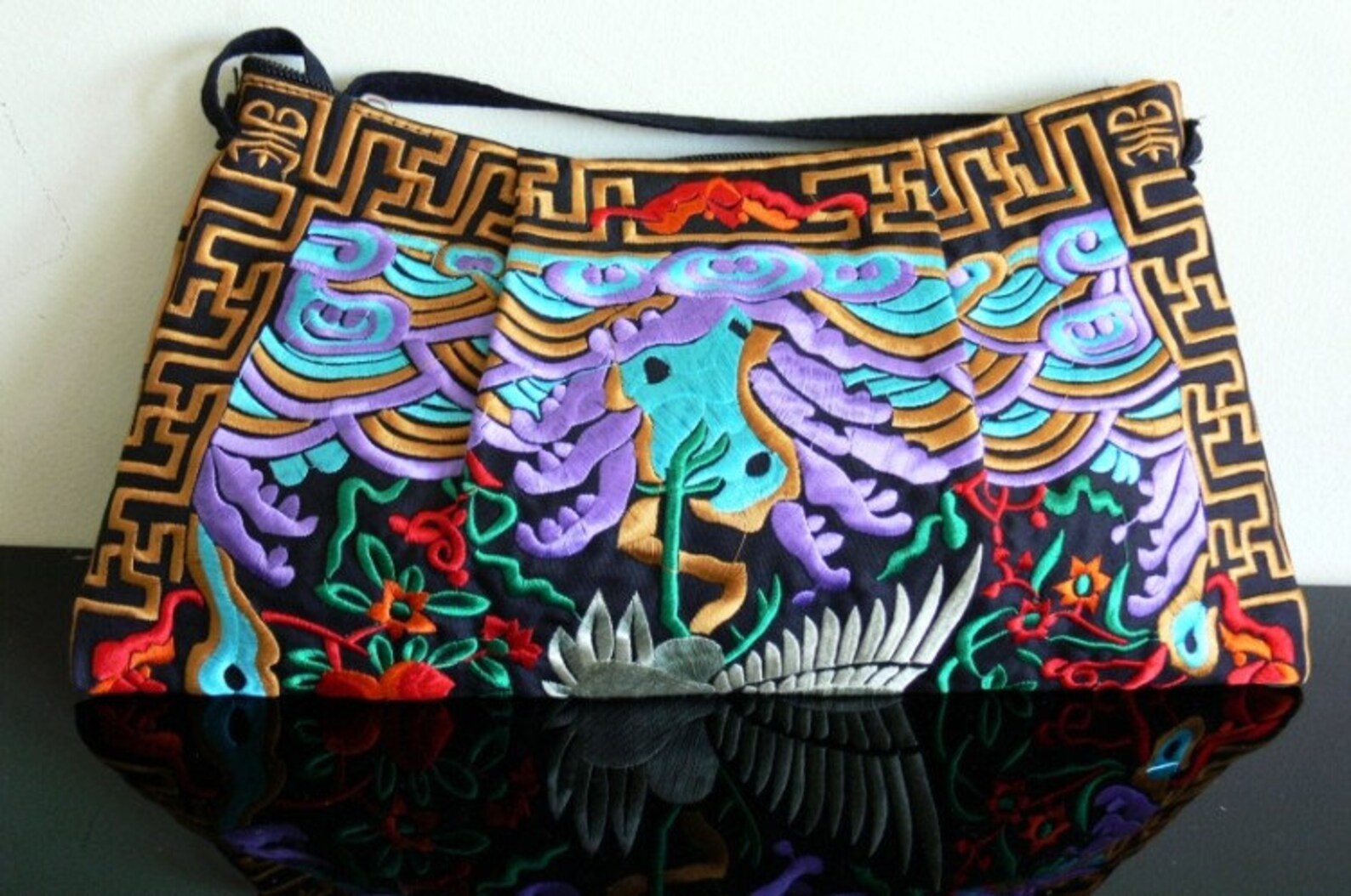 Hand Made bag/ Embroidery Tote Bag/Obliquely across the Etsy