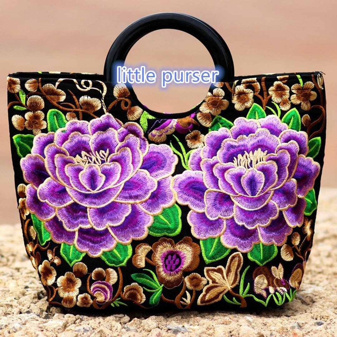 Hand Made Bag/ Embroidery Tote Bag/casual Bags/fashion Etsy