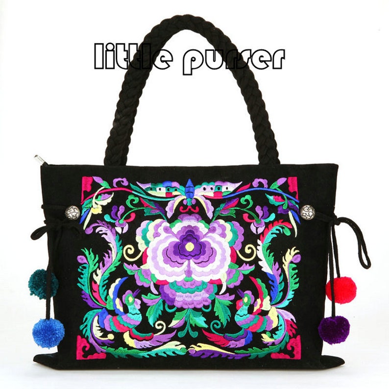 Hand Made Bag/ Embroidery Tote Bag/casual Bags/fashion Etsy