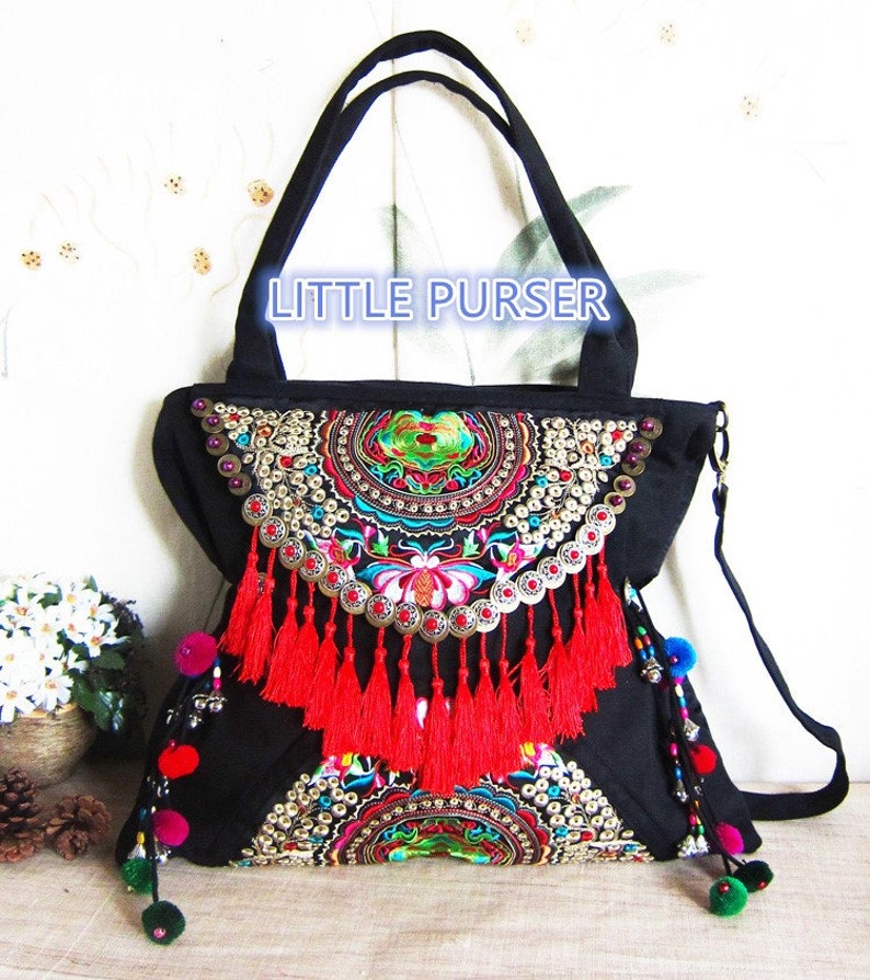 Hand Made Bag/ Embroidery Tote Bag/casual Bags/fashion Etsy