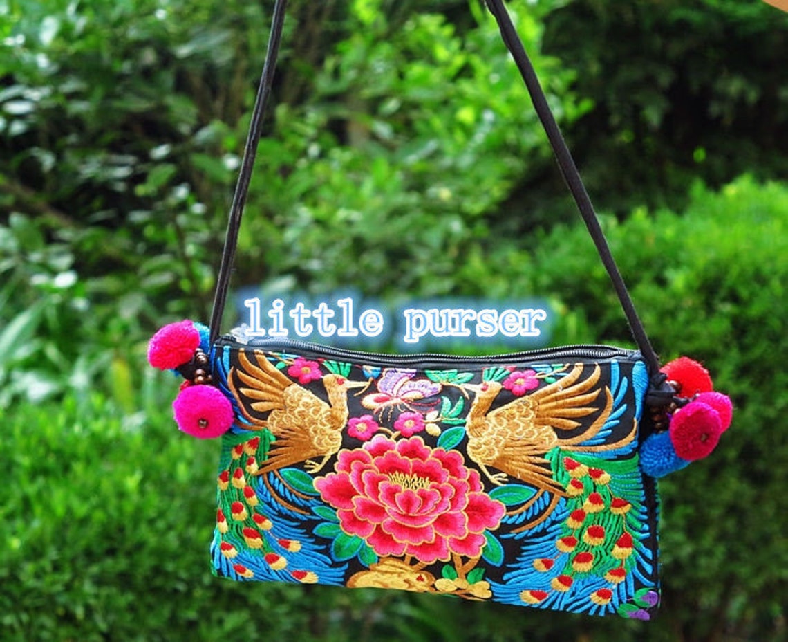 Hand Made Bag/ Embroidery Tote Bag/obliquely Across the Etsy