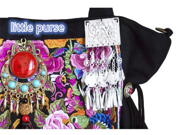 laptop bag messenger bag Diaper Bag or Camera Bag,Canvas shoulder bag purse TOTE Handbag,Vintage Embroidered Cloth Hmong Bag hobo dia