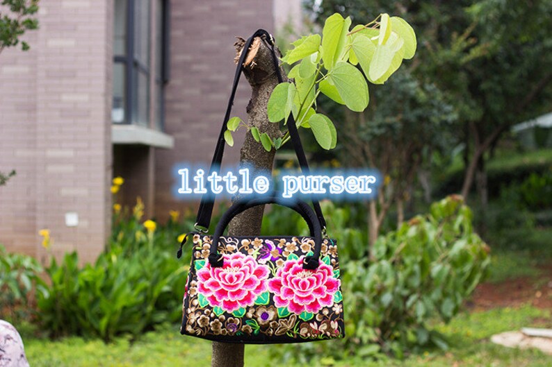 Hand Made Bag/ Embroidery Tote Bag/obliquely Across the Etsy