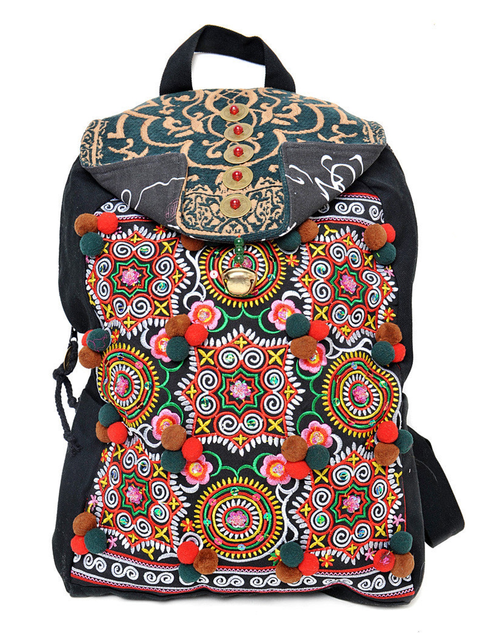 Backpack Hmong Tribal Style With Vintage Embroidered Piece Etsy