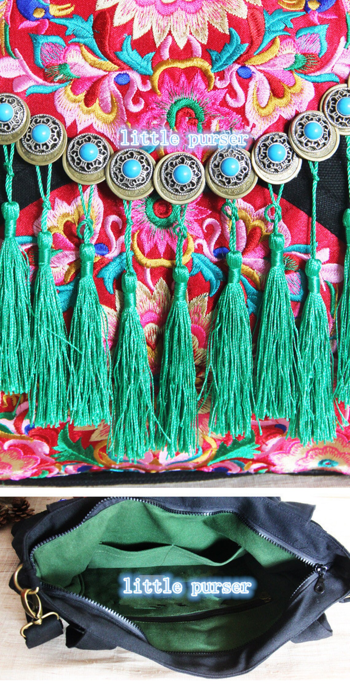 Hand Made Bag/ Embroidery Tote Bag/casual Bags/fashion Etsy