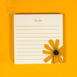 Blackeyed Susan Flower Notepad Stationery image 3