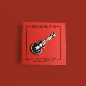 Electric Guitar Enamel Pin | Gift For Musician | Cute Pin | Guitar Gifts | Music Gift | Cute Music Art | Music Teacher Gift | Guitar Art