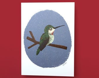 Impression d'art - illustration de colibri