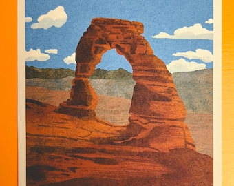 Arches National Park Illustration Print
