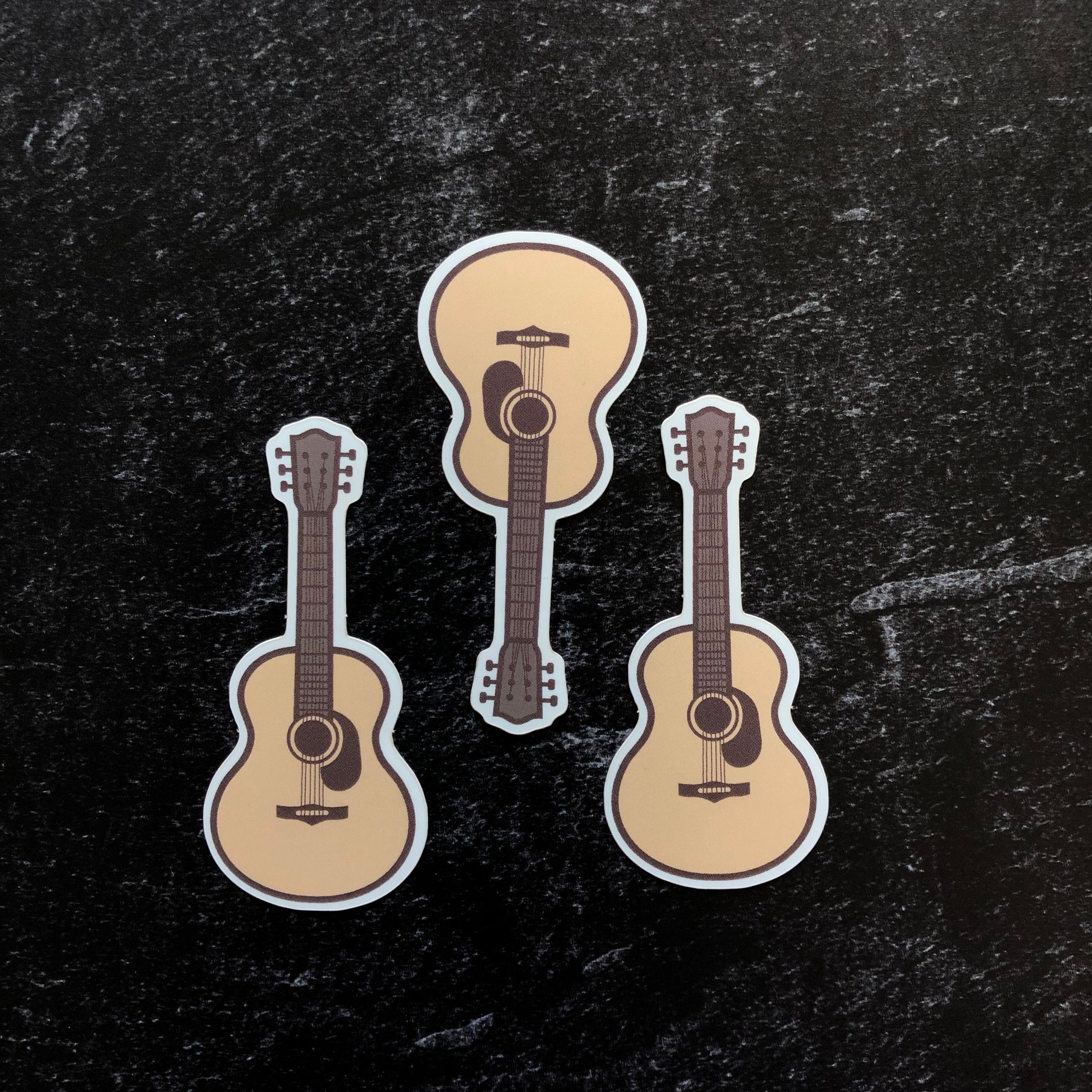 Sitar Sticker Acoustic Guitar Sticker - Music Sticker - Etsy