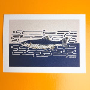 Carte de voeux poisson / Carte poisson
